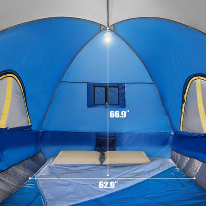 Pickup Truck Tent, Waterproof PU2000mm Double Layer for 6.5 FT Truck Bed, Portable Truck Bed Tent for Camping, Blue