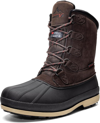 NORTIV 8 Men's Waterproof Winter Snow Boots