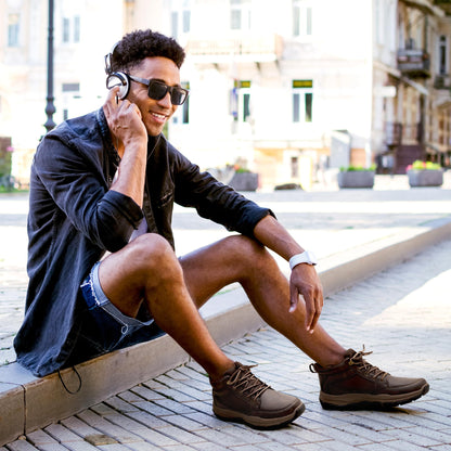 NORTIV 8 Men's Hiking Boots Lightweight Fashion Casual Chukka Ankle Boots Elevation