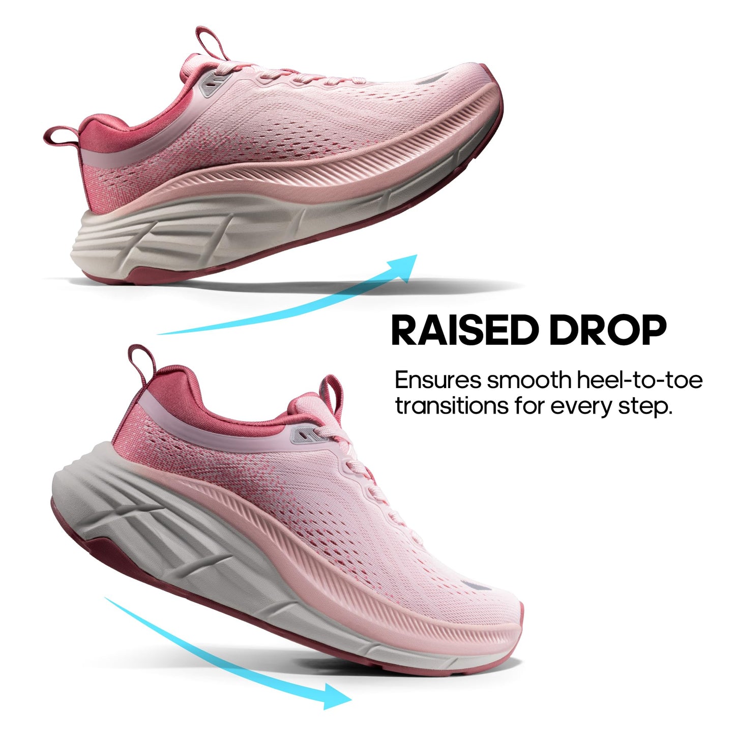 NORTIV 8 Women's Walking Shoes Cushion Comfortable ActiveBreeze Running Tennis Shoes Non-Slip Workout Gym Sports Athletic Breathable Fashion Sneakers