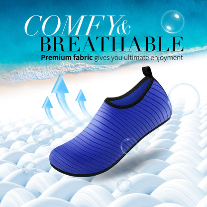 Homitem Water Shoes for Women Men Aqua Socks Swim Beach Pool River Slip-On Barefoot Quick-Dry Vacation Cruise Essentials Accessories for Yoga Kayak Sports