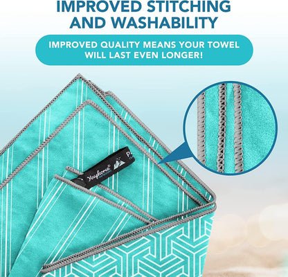 Youphoria Microfiber Travel Towel Fast Drying Lightweight - Quick Dry Towel for Camping, Beach, Backpacking, Hiking & Sport