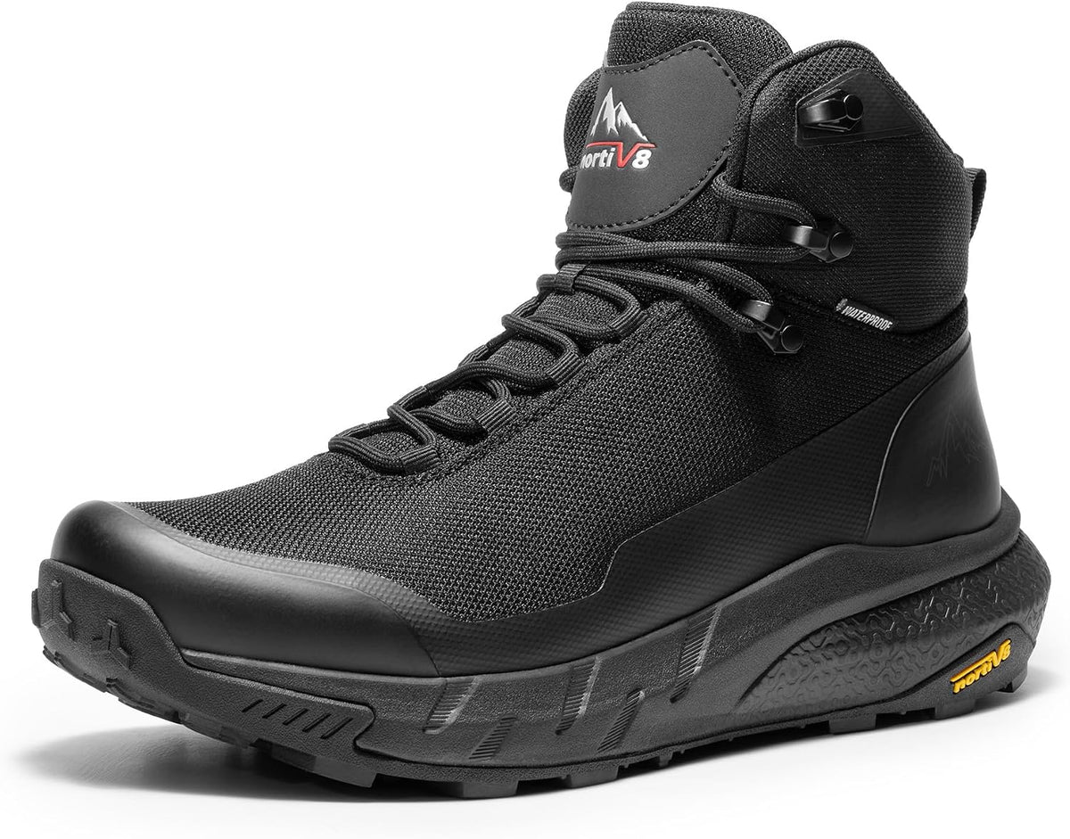 NORTIV 8 Men's Lightweight Breathable Hiking Boots | Waterproof Hiking Boots for Backpacking, Camping, Trekking and Mountaineering HydroTrek