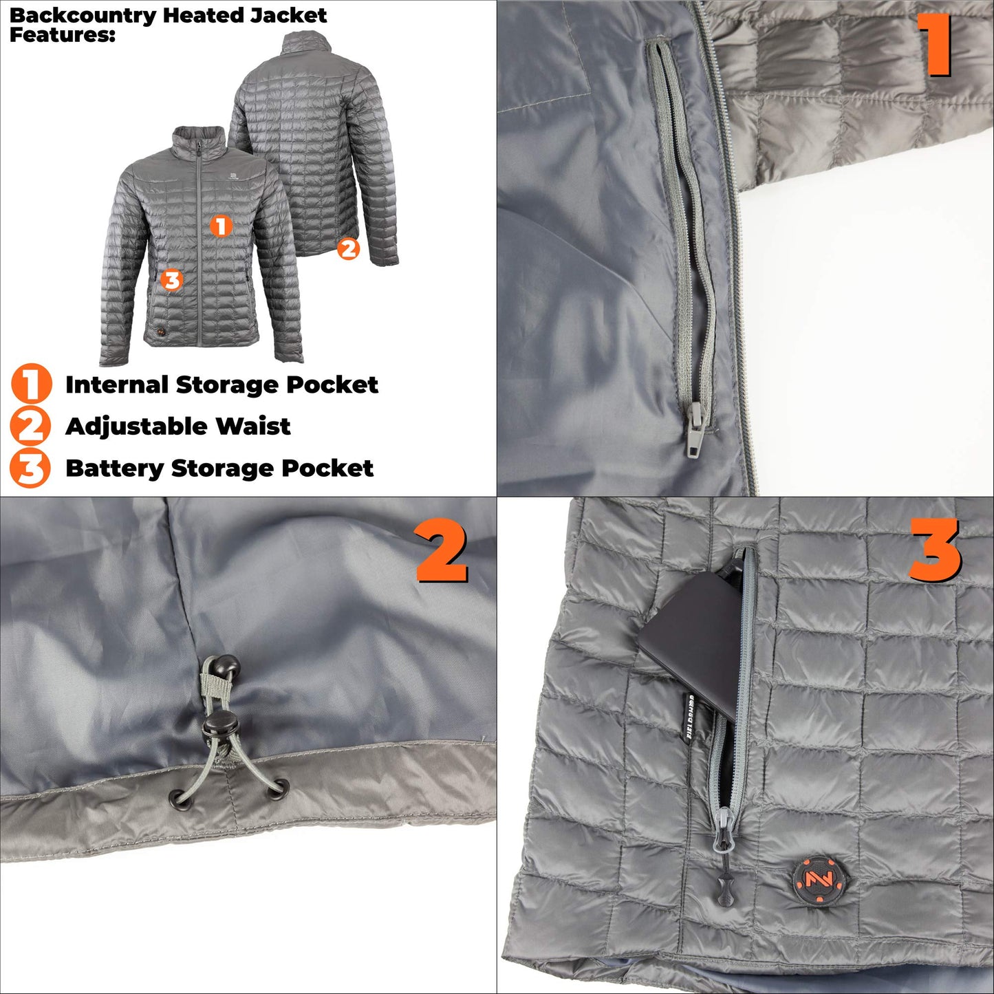 Fieldsheer Mobile Warming Men's Backcountry Jacket 7.4V