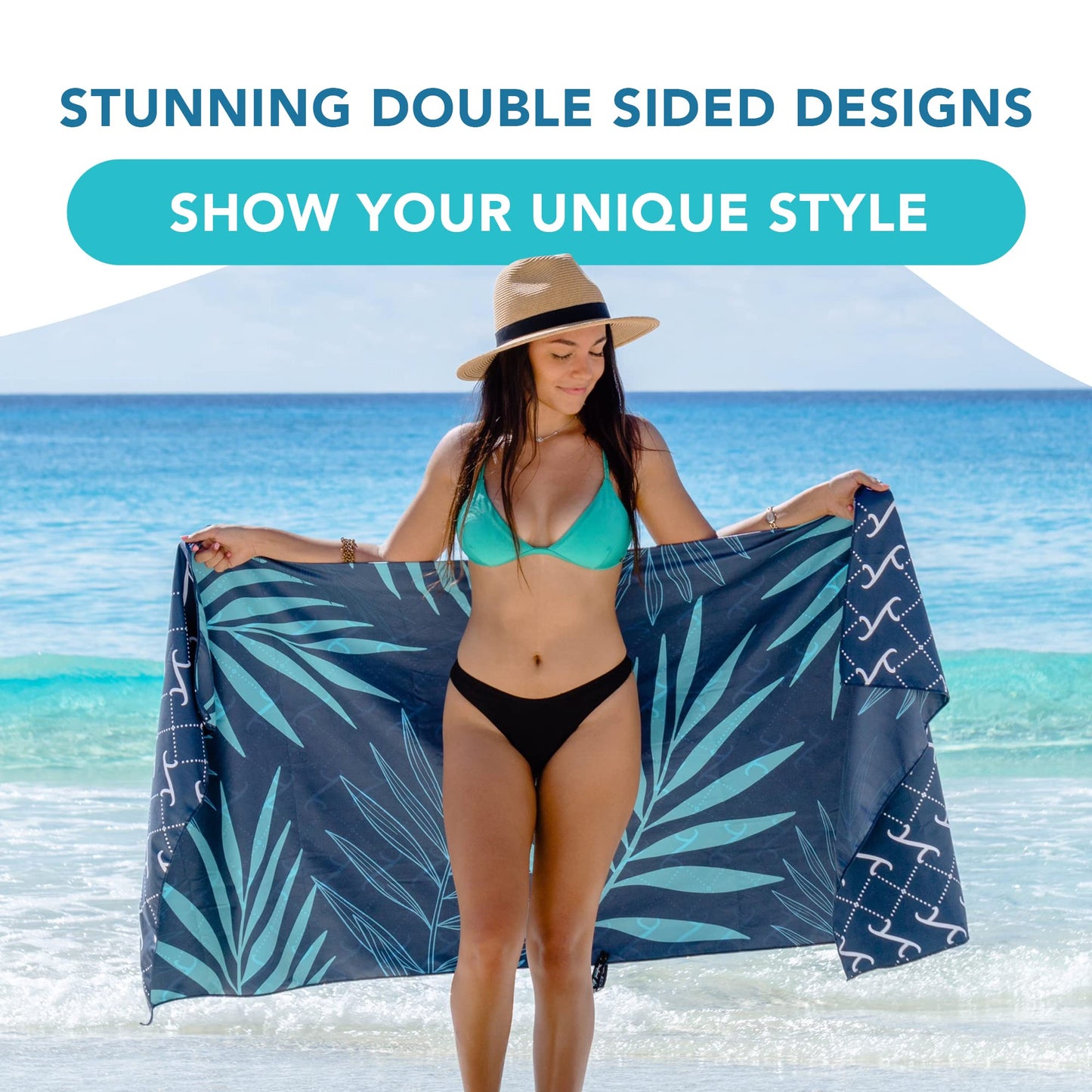 Youphoria Microfiber Travel Towel Fast Drying Lightweight - Quick Dry Towel for Camping, Beach, Backpacking, Hiking & Sport