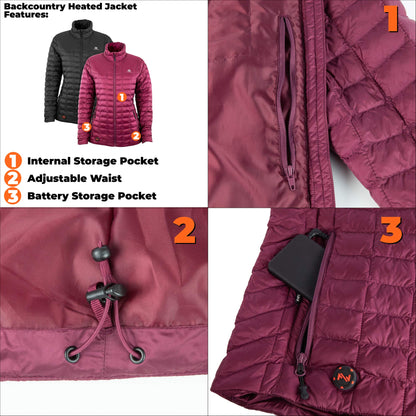 Fieldsheer Mobile Warming Women's Backcountry Jacket 7.4V