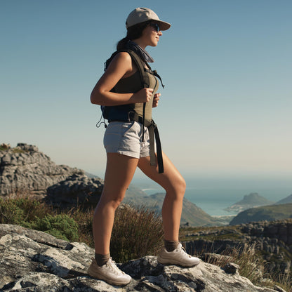 NORTIV 8 Women's Waterproof Hiking Shoes Quick Laces Outdoors Walking Trekking Camping Tennis Sneakers Canyon