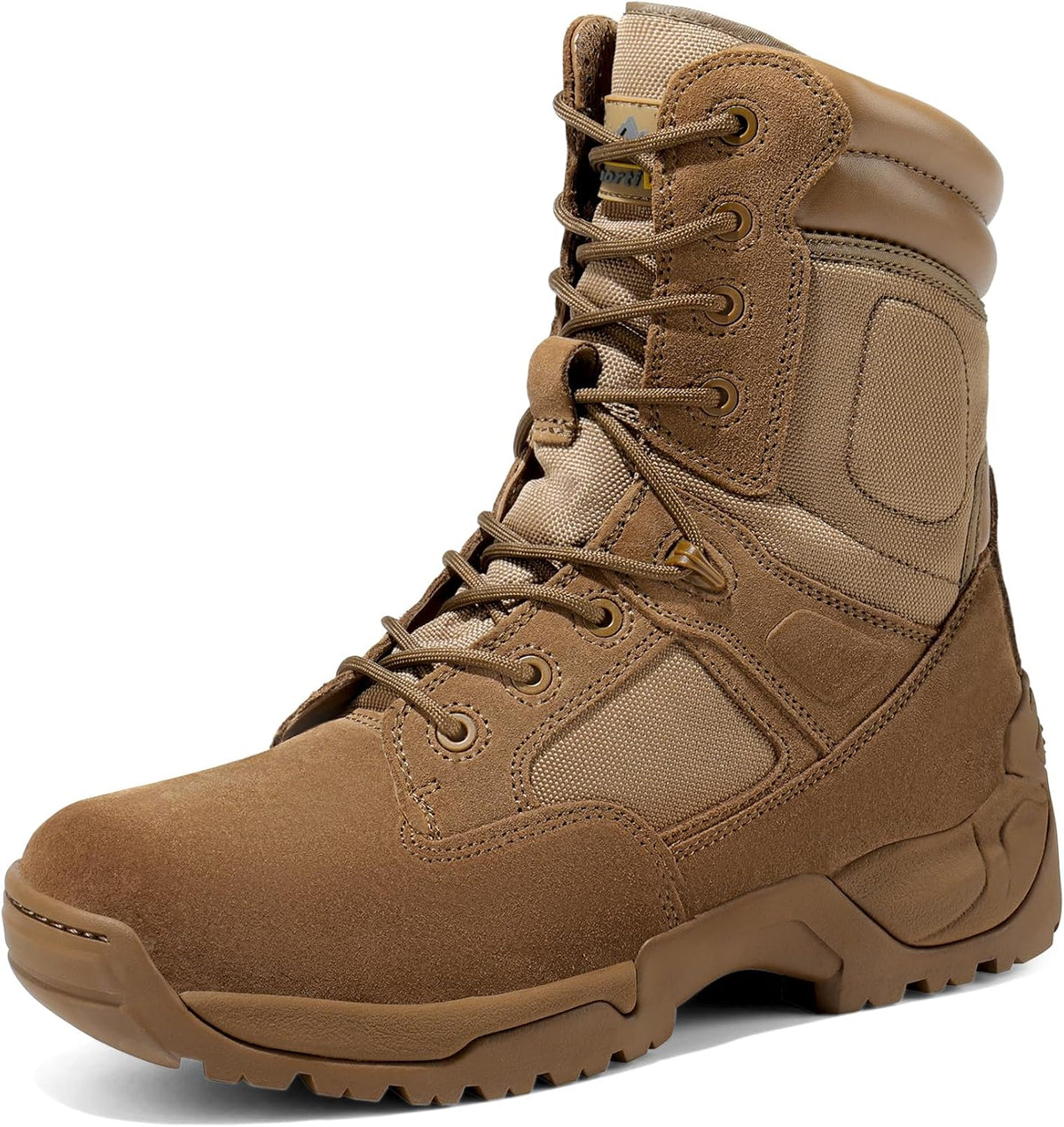 NORTIV 8 Men's Military Tactical Work Boots Hiking Side Zip