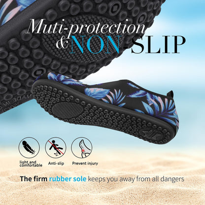 Homitem Water Shoes for Women Men Aqua Socks Swim Beach Pool River Slip-On Barefoot Quick-Dry Vacation Cruise Essentials Accessories for Yoga Kayak Sports