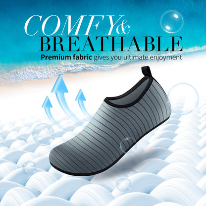 Homitem Water Shoes for Women Men Aqua Socks Swim Beach Pool River Slip-On Barefoot Quick-Dry Vacation Cruise Essentials Accessories for Yoga Kayak Sports