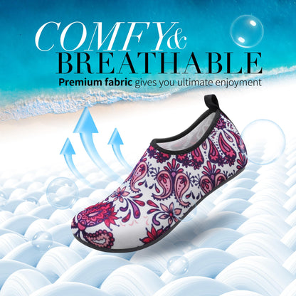 Homitem Water Shoes for Women Men Aqua Socks Swim Beach Pool River Slip-On Barefoot Quick-Dry Vacation Cruise Essentials Accessories for Yoga Kayak Sports