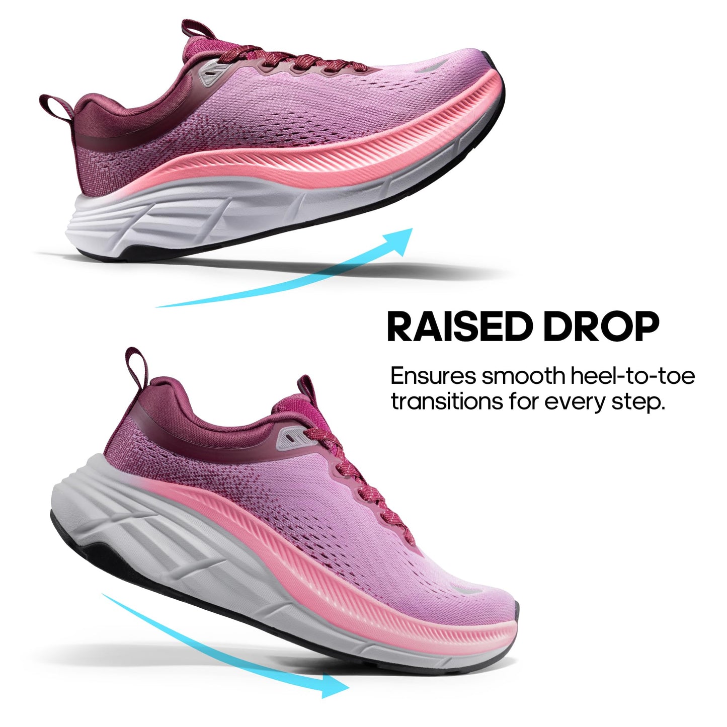 NORTIV 8 Women's Walking Shoes Cushion Comfortable ActiveBreeze Running Tennis Shoes Non-Slip Workout Gym Sports Athletic Breathable Fashion Sneakers
