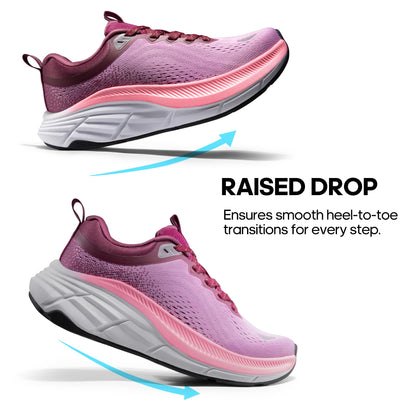 NORTIV 8 Women's Walking Shoes Cushion Comfortable ActiveBreeze Running Tennis Shoes Non-Slip Workout Gym Sports Athletic Breathable Fashion Sneakers