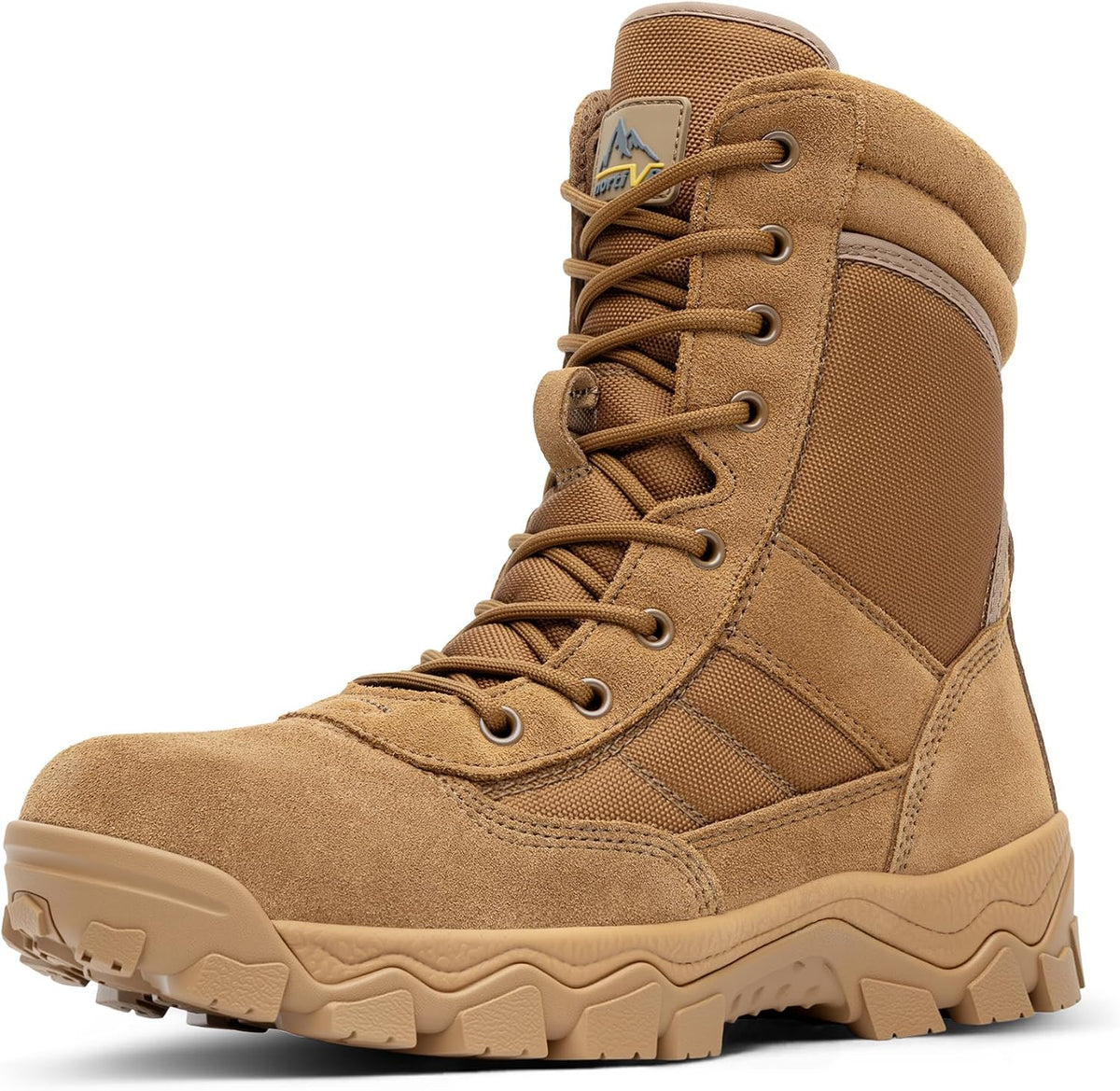 NORTIV 8 Men's Tactical Military Work Boots Side Zipper | Outdoor Motorcycle Combat Boots 8 Inches 2.0 Trooper-pro