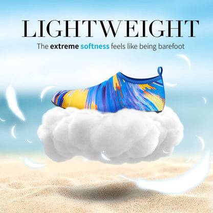 Homitem Water Shoes for Women Men Aqua Socks Swim Beach Pool River Slip-On Barefoot Quick-Dry Vacation Cruise Essentials Accessories for Yoga Kayak Sports