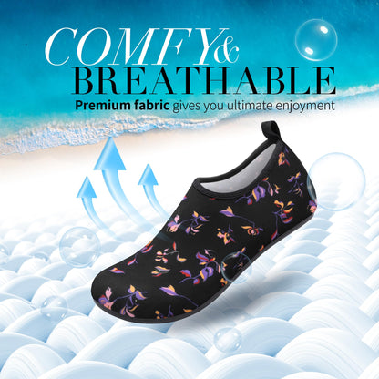 Homitem Water Shoes for Women Men Aqua Socks Swim Beach Pool River Slip-On Barefoot Quick-Dry Vacation Cruise Essentials Accessories for Yoga Kayak Sports