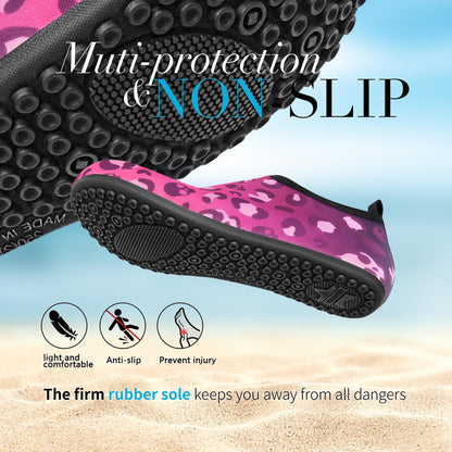 Homitem Water Shoes for Women Men Aqua Socks Swim Beach Pool River Slip-On Barefoot Quick-Dry Vacation Cruise Essentials Accessories for Yoga Kayak Sports