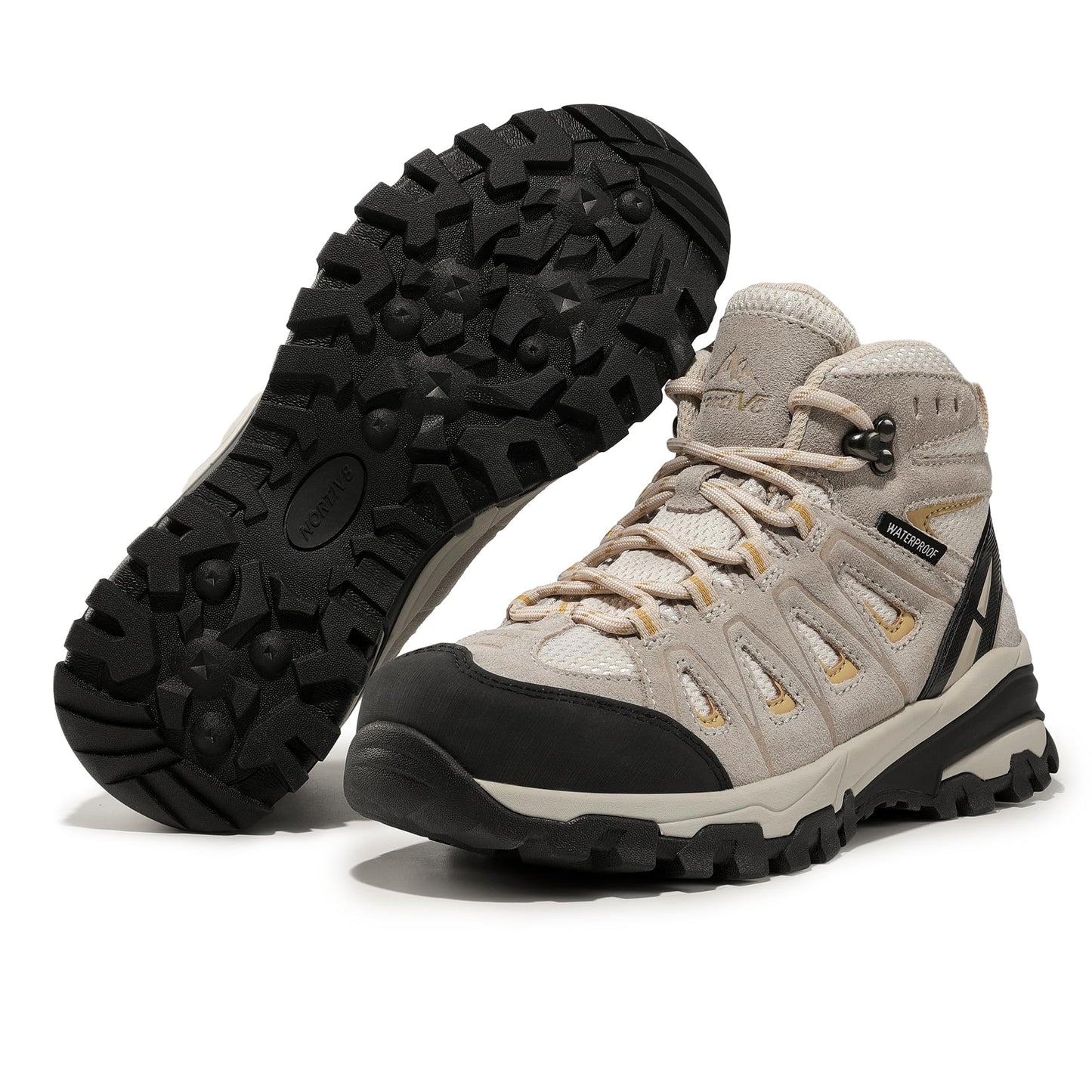 NORTIV 8 Women's Waterproof Hiking Boots Outdoor Trekking Camping Trail Hiking Boots