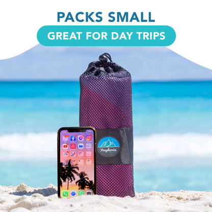 Youphoria Microfiber Travel Towel Fast Drying Lightweight - Quick Dry Towel for Camping, Beach, Backpacking, Hiking & Sport