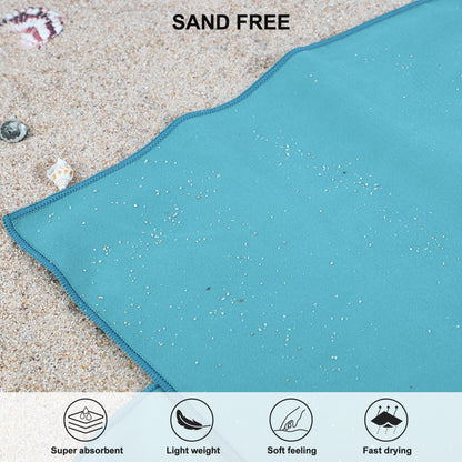 Rainleaf Microfiber Towel Perfect Travel & Gym & Camping Towel. Quick Dry - Super Absorbent - Ultra Compact - Lightweight. Suitable for Trip, Beach, Shower, Backpacking, Pool