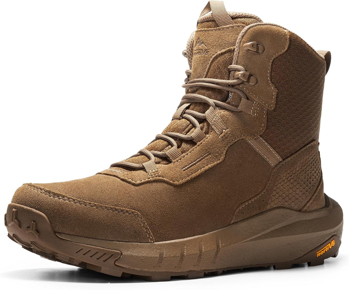 NORTIV 8 Men's Waterproof Tactical Work Boots Leather