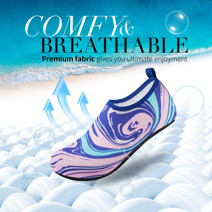 Homitem Water Shoes for Women Men Aqua Socks Swim Beach Pool River Slip-On Barefoot Quick-Dry Vacation Cruise Essentials Accessories for Yoga Kayak Sports