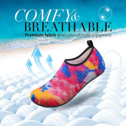 Homitem Water Shoes for Women Men Aqua Socks Swim Beach Pool River Slip-On Barefoot Quick-Dry Vacation Cruise Essentials Accessories for Yoga Kayak Sports