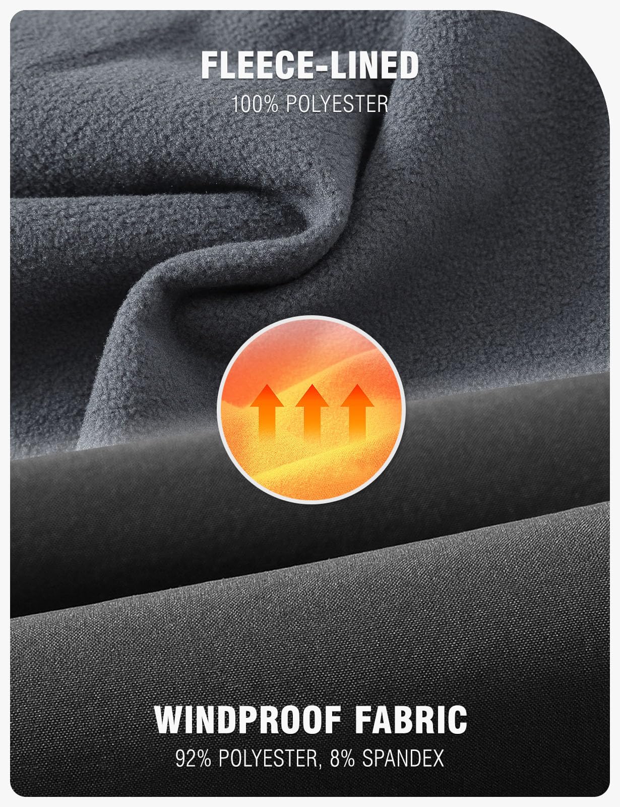 TBMPOY Men's Snow Ski Hiking Pants Waterproof Winter Fleece Lined Pants Camping Skiing Ice Fishing Pants with Belt