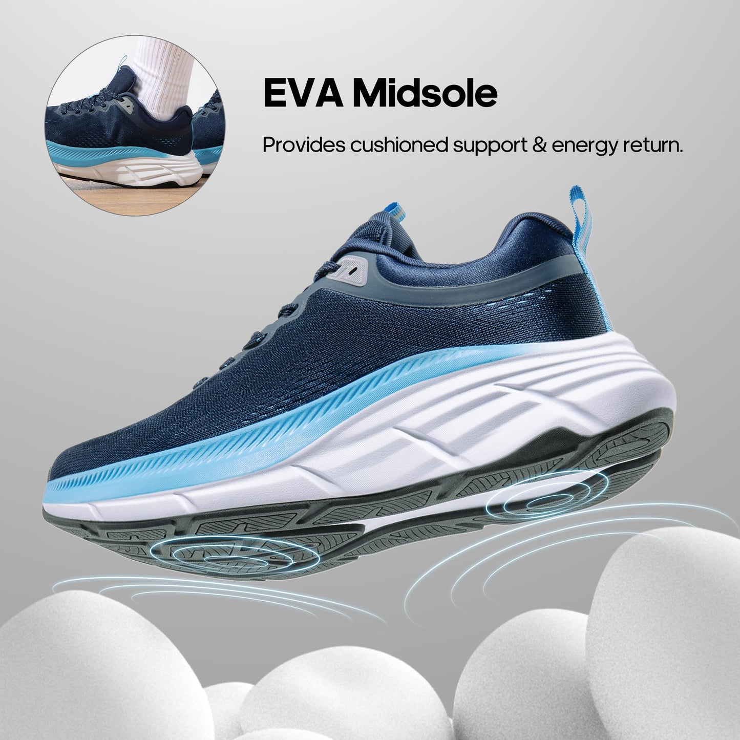 NORTIV 8 Men's Running Walking Tennis Shoes ActiveBreeze Non-Slip Athletic Gym Workout Jogging Comfortable Cushioning Fashion Sneakers