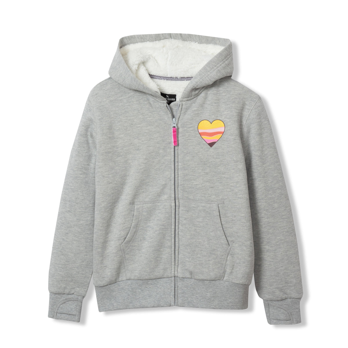 Eddie Bauer Girls Camp Fleece Faux Shearling-Lined Hoodie product image