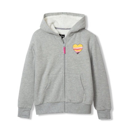 Eddie Bauer Girls Camp Fleece Faux Shearling-Lined Hoodie product image