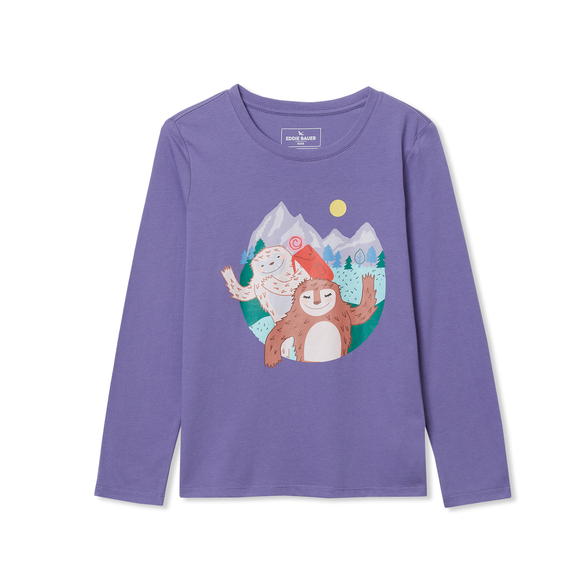 Eddie Bauer Girls Graphic Long Sleeve Tee alternate view 4