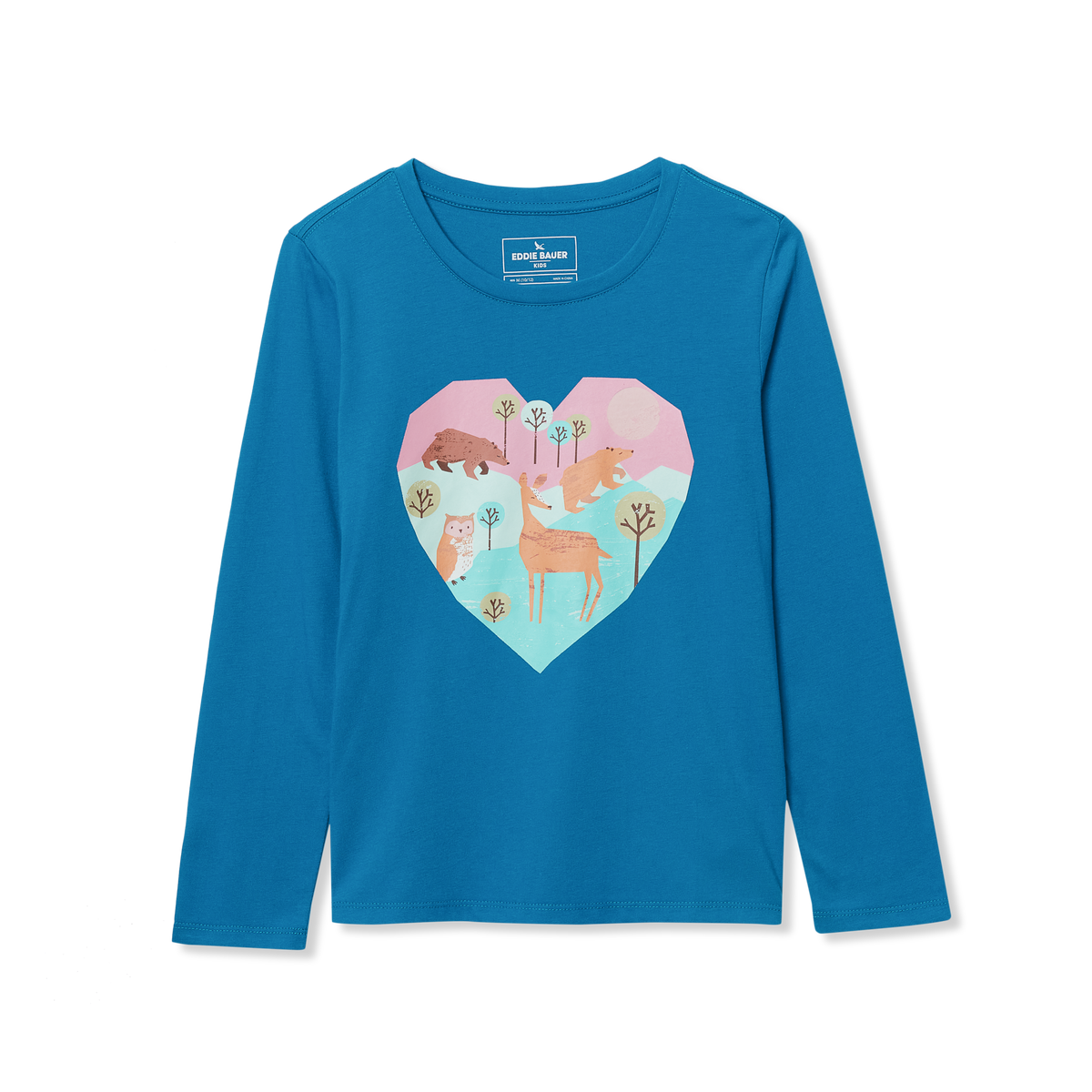 Eddie Bauer Girls Graphic Long Sleeve Tee alternate view 2