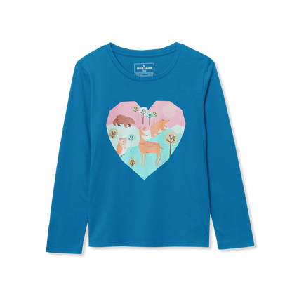Eddie Bauer Girls Graphic Long Sleeve Tee alternate view 2