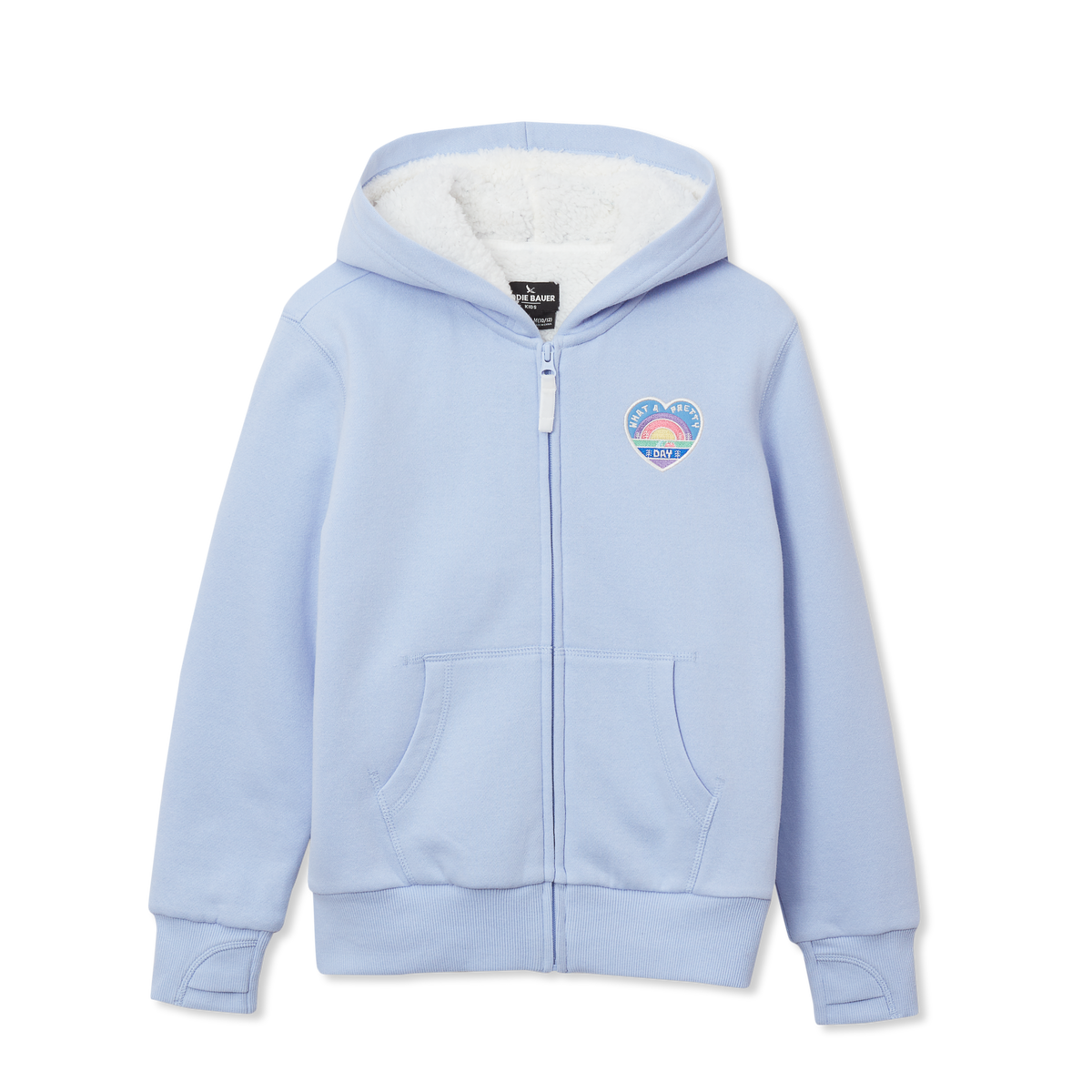 Eddie Bauer Girls Camp Fleece Faux Shearling-Lined Hoodie product image