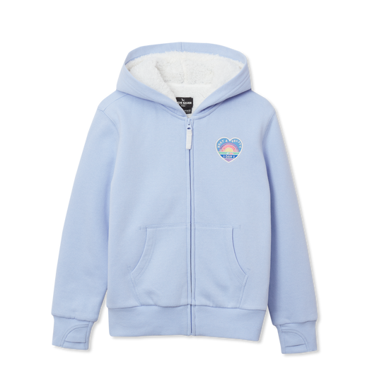 Eddie Bauer Girls Camp Fleece Faux Shearling-Lined Hoodie product image