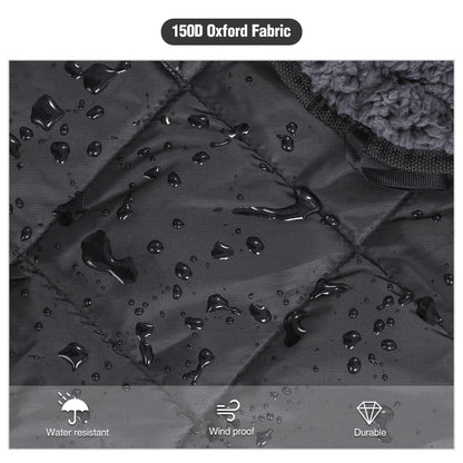 REDCAMP Large Camping Blanket with Sherpa Lining, Cold Weather Warm Outdoor Blanket Windproof for Camping Stadium, Machine Washable 59"x 79"