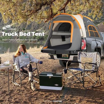 Pickup Truck Tent, Waterproof PU2000mm Double Layer for 6.5 FT Truck Bed, Portable Truck Bed Tent for Camping, Blue