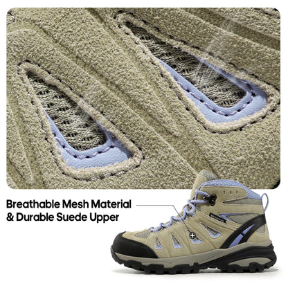 NORTIV 8 Women's Waterproof Hiking Boots Outdoor Trekking Camping Trail Hiking Boots