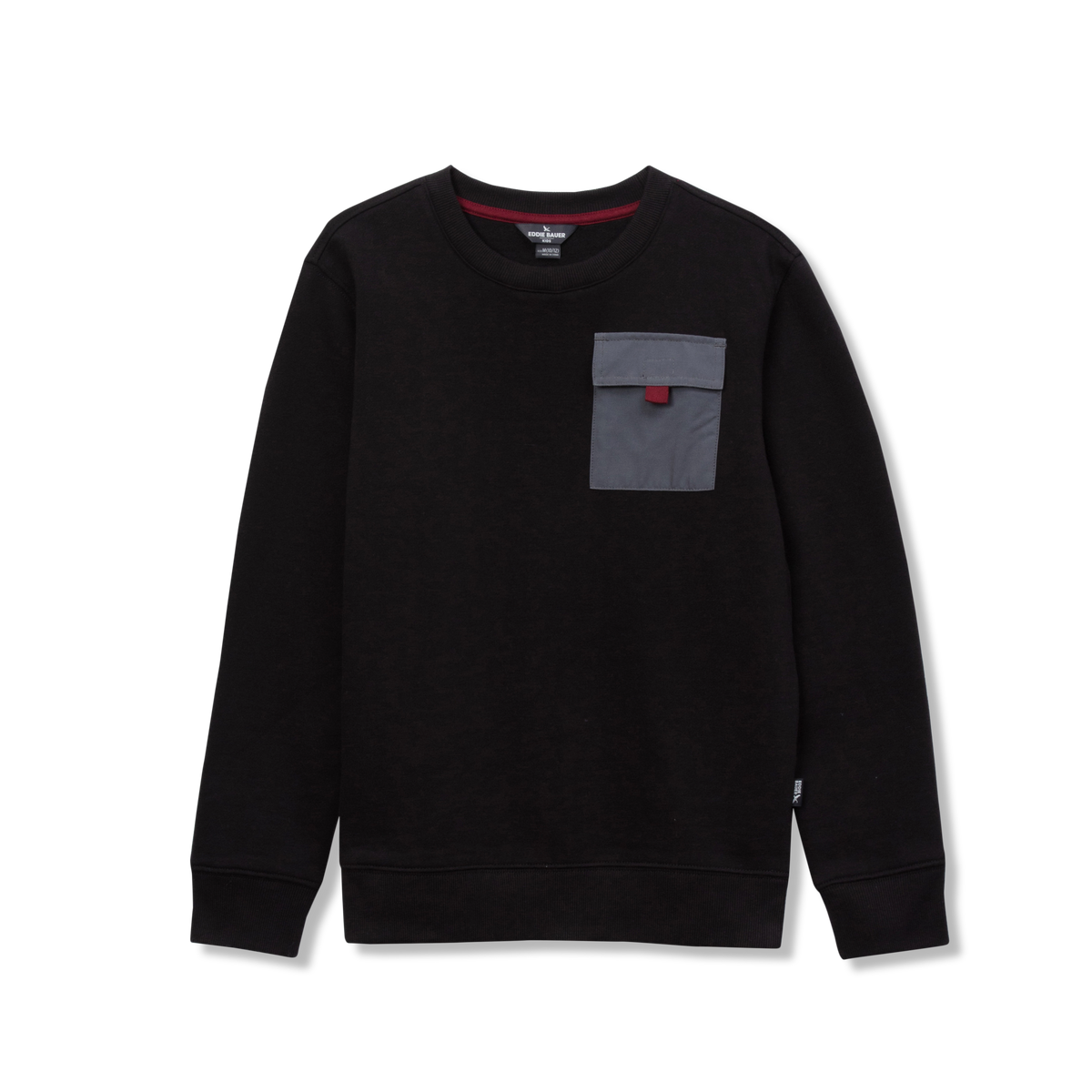 Eddie Bauer Boys Camp Fleece Pocket Crewneck product image