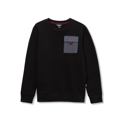 Eddie Bauer Boys Camp Fleece Pocket Crewneck product image