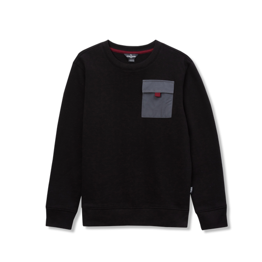 Eddie Bauer Boys Camp Fleece Pocket Crewneck product image
