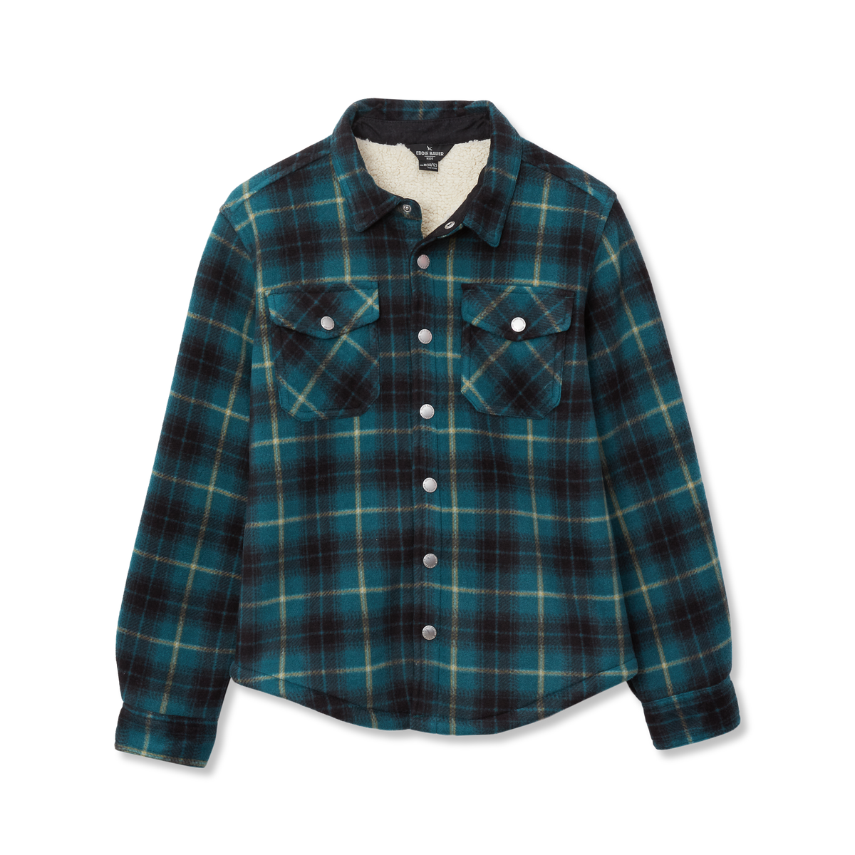 Eddie Bauer Boys Faux Shearling Shacket alternate view 3