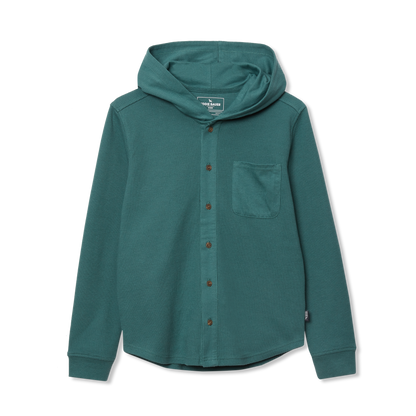Eddie Bauer Boys Basin Thermal Hooded Button Down product image