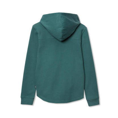 Eddie Bauer Boys Basin Thermal Hooded Button Down alternate view 1
