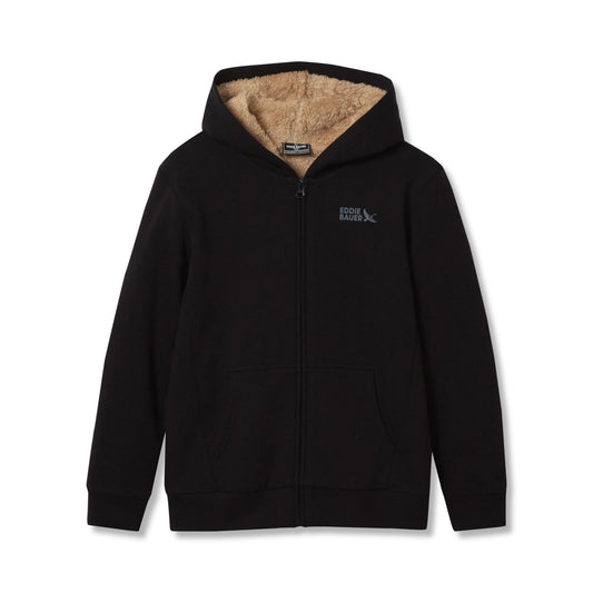 Eddie Bauer Boys Camp Fleece Faux Shearling Hoodie product image
