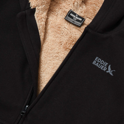 Eddie Bauer Boys Camp Fleece Faux Shearling Hoodie alternate view 2