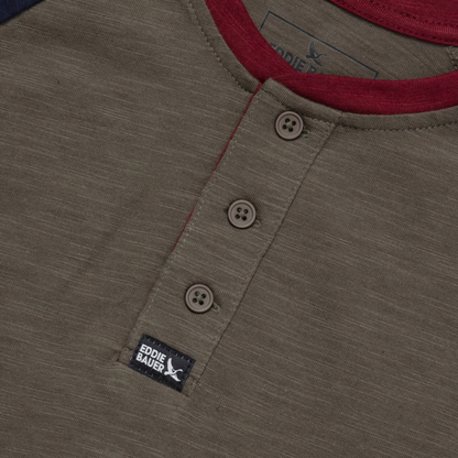Eddie Bauer Boys Basin Henley Shirt alternate view 3