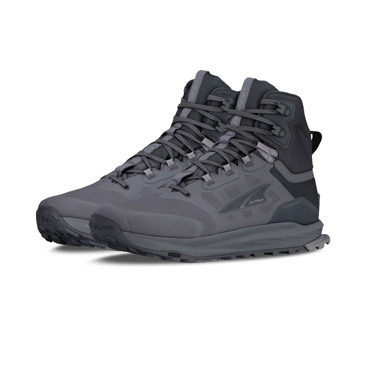 Altra Men's Lone Peak 9 Waterproof Mid - Black/Gray - image 5