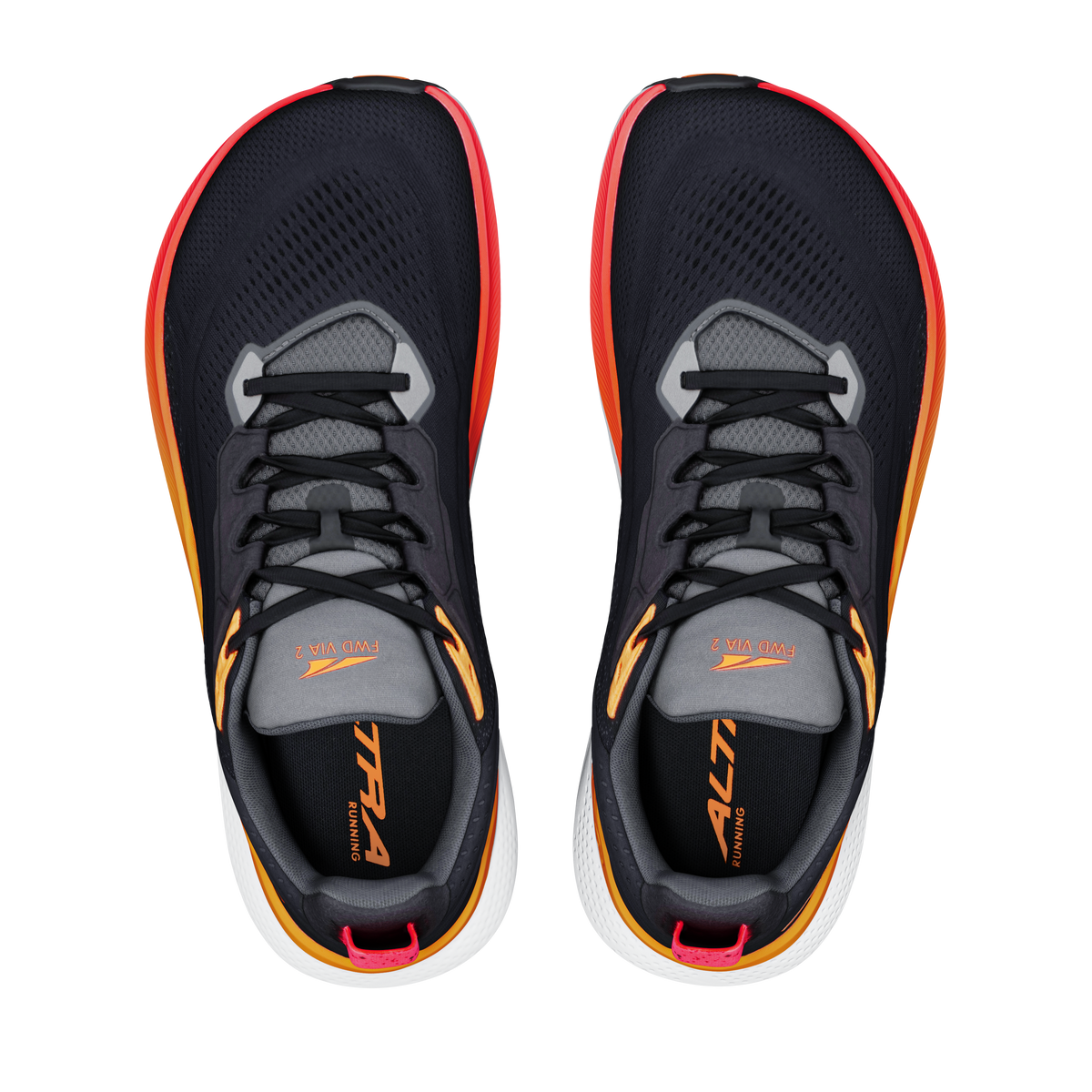 Altra Men's FWD VIA 2 - Black/Orange Pop/Coral - image 2